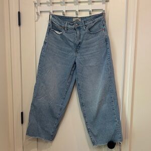 Madewell The Curvy Perfect Vintage Wide-Leg Crop Jean